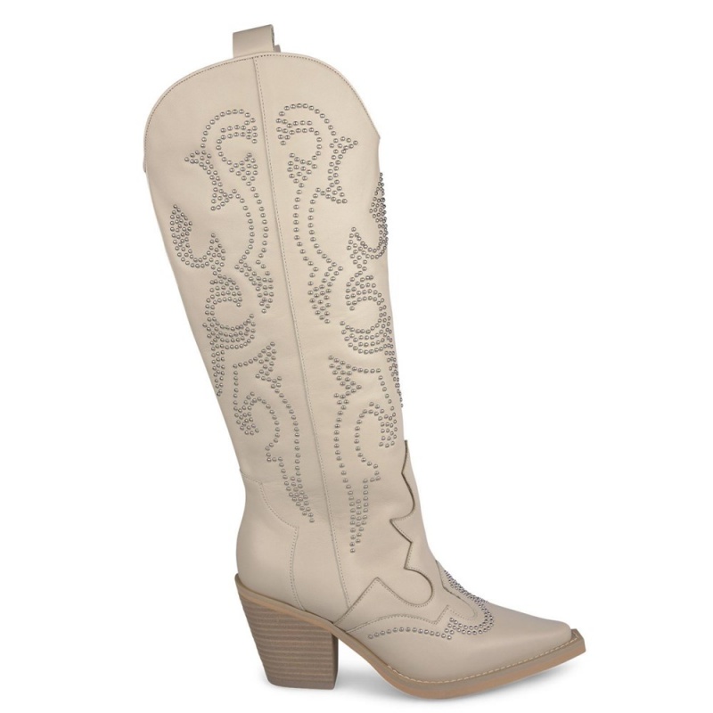 Bottes à Talons Alma En Pena Cowboy Boots With Heel Bleu Femme | NGA-77112104